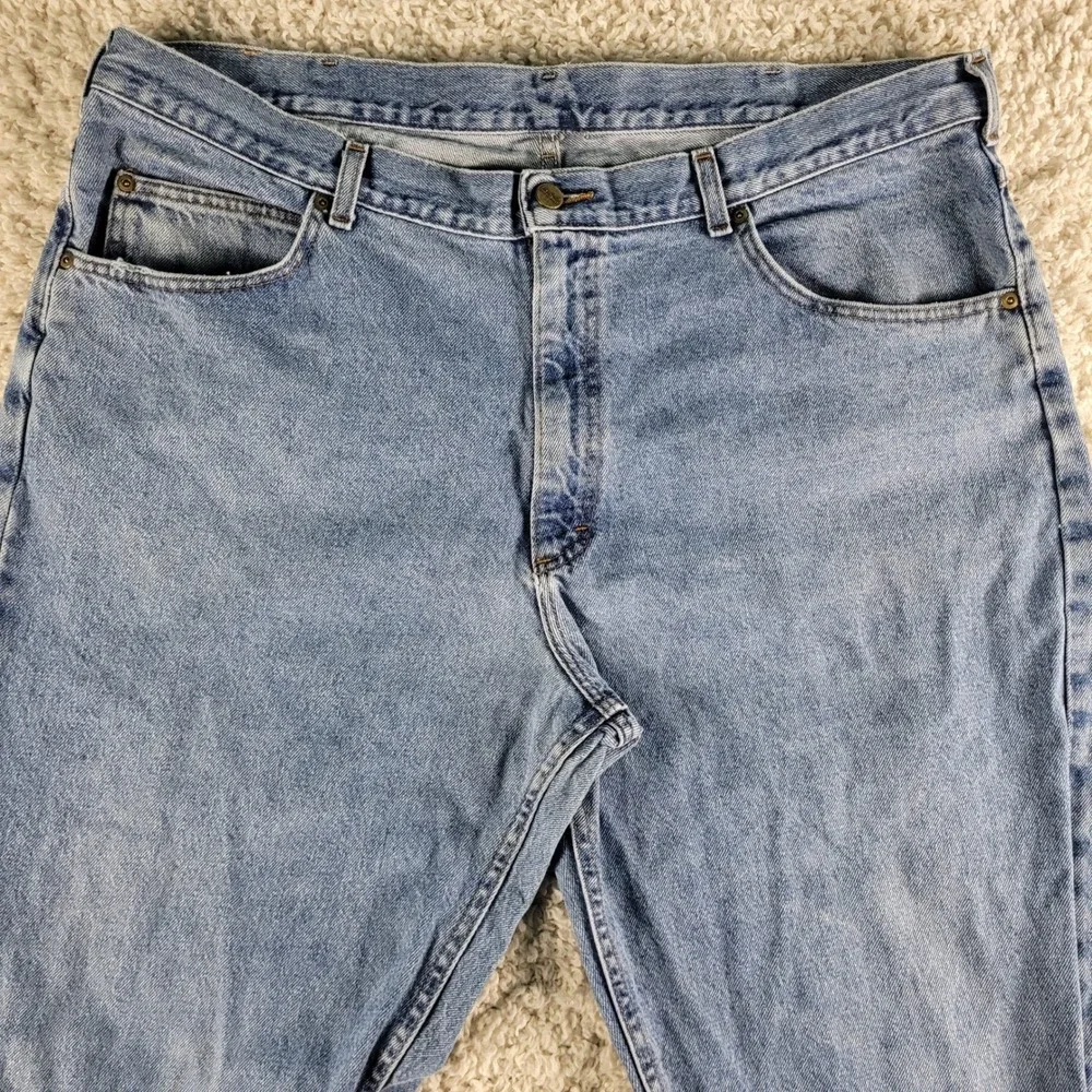 LL Bean‎ Double L Jeans Mens 42x32 Blue Excellent Straight Leg Denim Pants